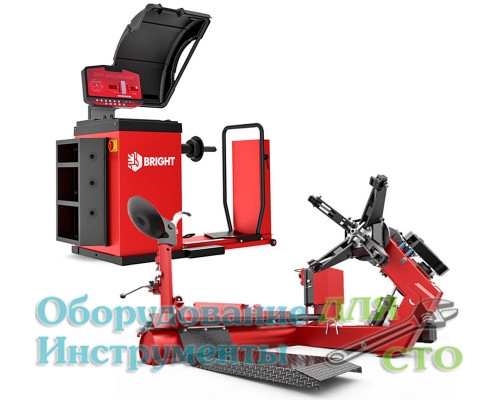 Комплект грузового шиномонтажного оборудования 14"–26" BRIGHT тир